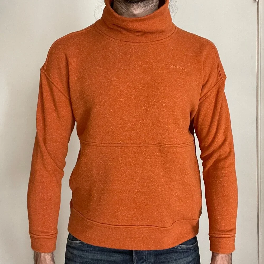 Merrell Dianthus Sweatshirt Women's Sz M Mock Neck Cozy Pockets Pullover
